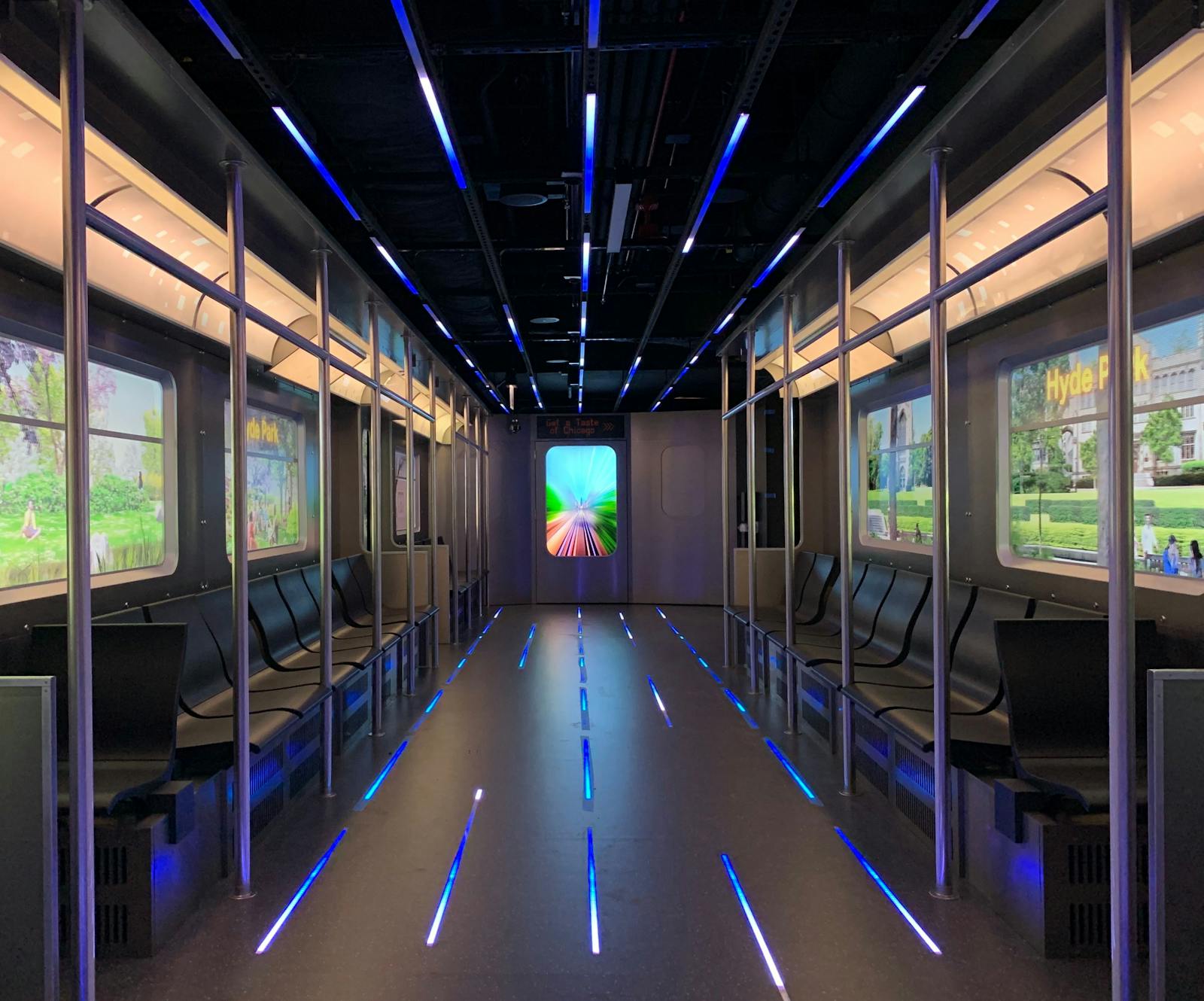 Футуристический интерьер Skydeck Chicago
